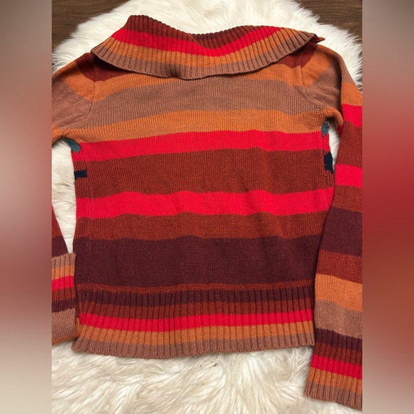 MONTAGE Vintage 70s 80s Retro Fitted Shawl Neck Sweater - Picture 6 of 13